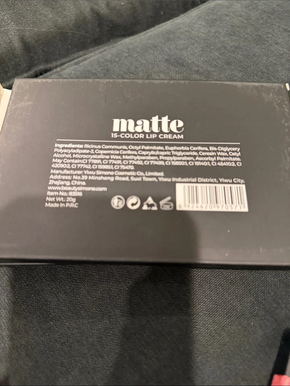 Aolikoko Matte Lip Cream Palette 15 Shades ~ New in Box